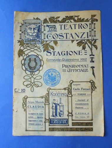 Teatro costanzi 1912 - teatro, opera