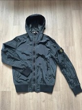 Giacca Stone Island Nylon Metal Watro Grigio Scuro Taglia S Originale 100%