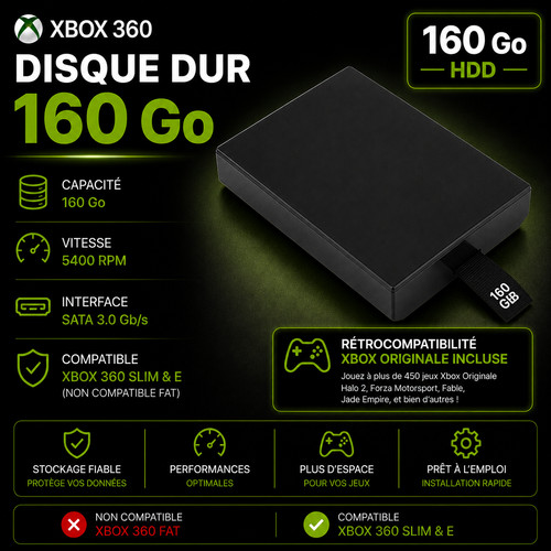 Disque dur xbox - disque,