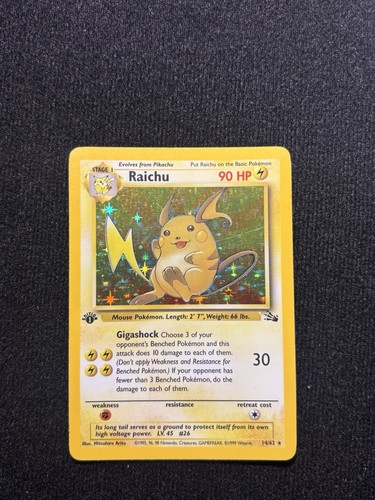 Pokemon raichu prima edizione - raichu,