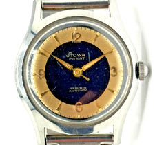 Stowa Parat 17 Rubis Antichoc orologio da polso meccanico Silver Wrist Watch