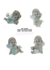 4 BOMBONIERE ANGIOLETTI  6X5 PORCELLANA DECORATI A MANO