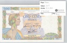Banconota francia 500 - banconota,