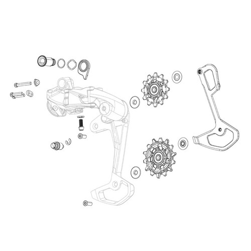 Kit chape complet dérailleur - kit,