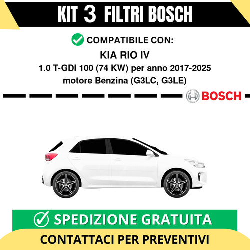 Kit bosch filtri tagliando - bosch,