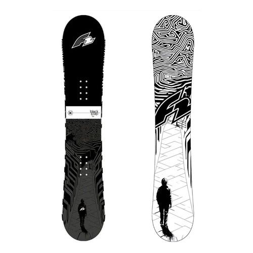 Snowboard uomo black deck - f2,