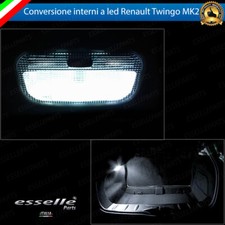KIT LED INTERNI RENAULT TWINGO MK2 PLAFONIERA SINGOLA + BAGAGLIAIO LED 6000K