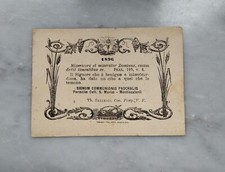 575) FOGLIETTO RICORDO DELLA COMUNIONE PASQUALE DEL 1896.