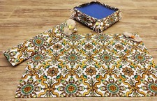 Tovagliette americane in cotone lavabili e porta tovaglioli set completo