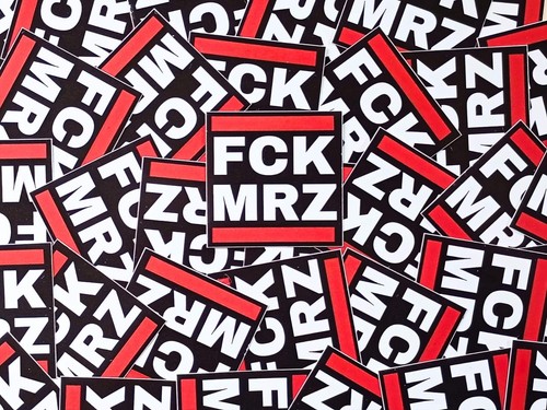 50x fck mrz sticker gegen - 50x,