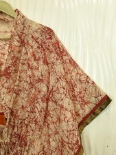 Abito lungo caftano beige puro