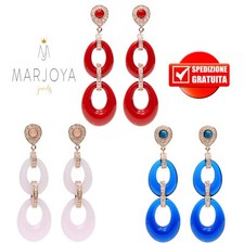 Orecchini lunghi con quarzo