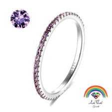 Anello veretta girodito - veretta, lilla