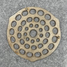 Copriletto vintage per forno olandese in ghisa ~ 8" tondo traforato