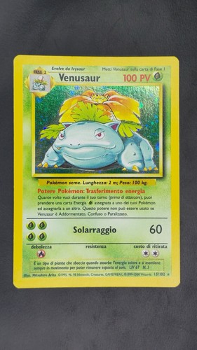 Pokemon venusaur 102 set - venusaur, 15/102
