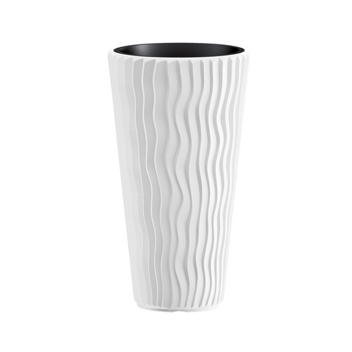 Vaso fiori bianco resistente