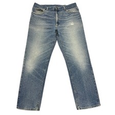 Jeans Lee Vintage Blu Uomo 34W 29L Relaxed Vestibilità Dritta 100% Denim Zip Fly