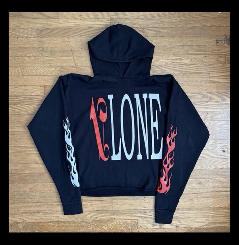 Felpa con cappuccio uomo vlone - cappuccio,