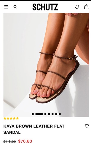Schutz kaya sandalo piatto - kaya,