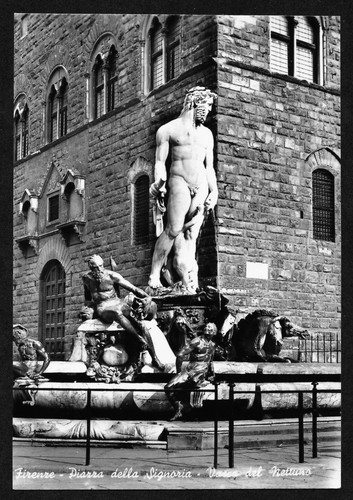 Cartolina firenze piazza - cartolina,