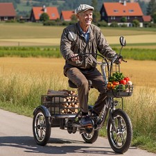 Triciclo elettrico ruote - elettrico, 3