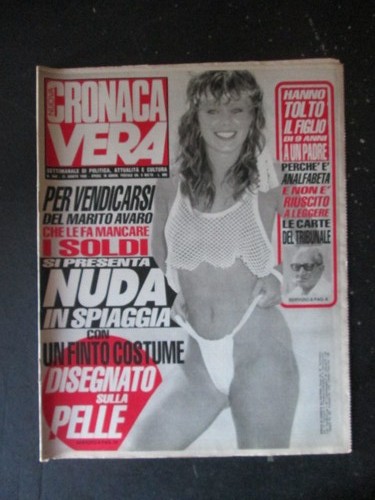 Cronaca vera 834 1988 rivista - cronaca,
