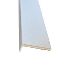 Coprifilo Mostrina Porta in Laminato Bianco Verniciabile C/Ala mm 70/90x10x2250