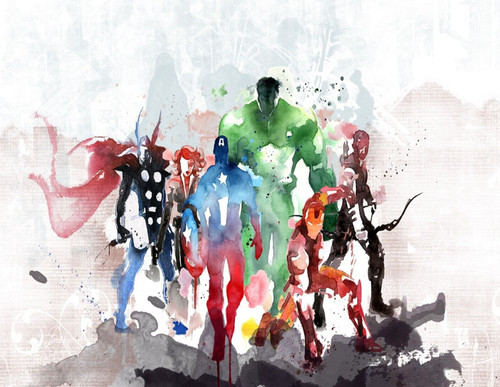 Quadro marvel avengers dipinto - avengers,