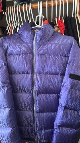 Dior viola logo puffer - viola,
