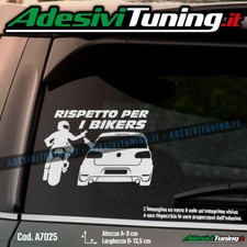 Adesivo Rispetto per i Bikers VW Golf MK6 GTI 2010 - Sticker Decal