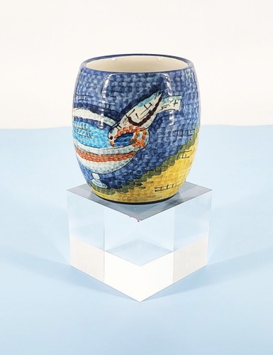 Vaso tazza ceramica firmato
