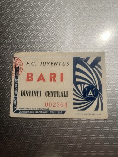 Juventus bari biglietto ticket - juventus-bari, biglietto/ticket