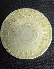 Moneta 1 lira islamica argento
