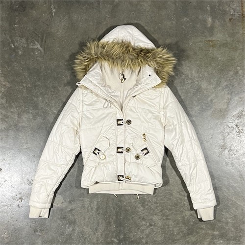 Giubbotto bomber piumino panna