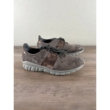 NAOT Elios Gray Gold Metal Suede Leather Women's Sneaker Shoe Size 40 US 9 NWOB