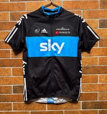 MAGLIA MAGLIA BICI SKY TEAM CICLISMO UCI WORLD TOUR PINARELLO TAGLIA M NERA ZIP