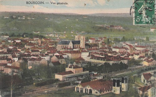 Bourgoin vue générale - bourgoin,,