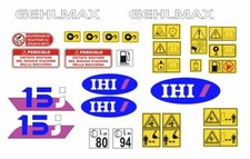 ihimer IHI 15j decalcomanie adesivi kit completo