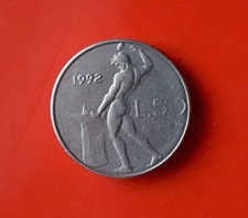 50 LIRE 1992 ERRORE -
