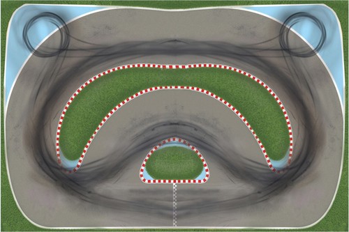 Pista corsa tavolo - pista, da