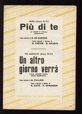 SPARTITO SHEET MUSIC MINA PIU'