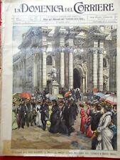 La Domenica del Corriere 27 Aprile 1902 Scavi Pompei Margherita Siracusa Malta