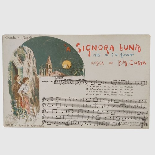 Cartolina epoca a - d'epoca, signora
