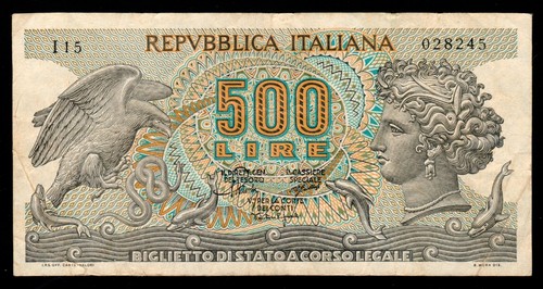 Italy repubblica italiana - repubblica, 500