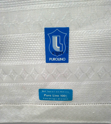Asciugamani puro lino con - asciugamani,