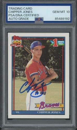 1991 topps 333 chipper - #333, jones