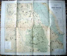Carta del MAR ROSSO parte meridionale  Garbolino 1885