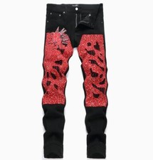 Mens Black Denim Cotton