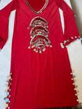Costume danza del ventre egiziana orientale abito Saidi, Baladi Galabeya, Fal...