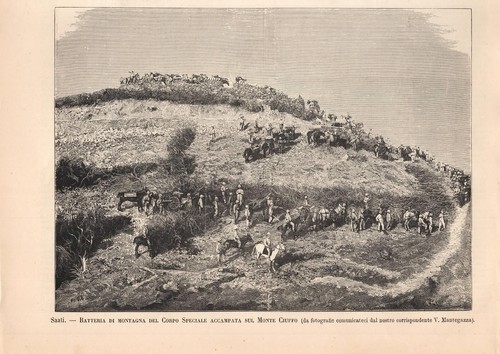 Stampa antica eritrea guerra - antica,
